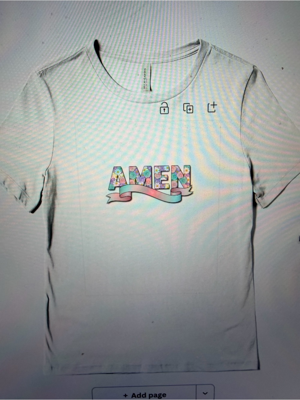 Amen Floral Graphic Crewneck Tee - White